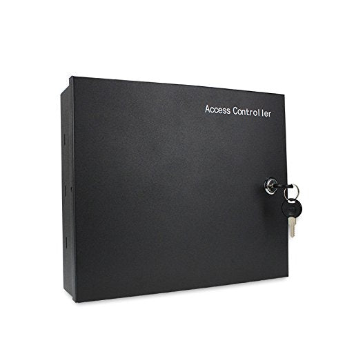 MENGQI-CONTROL 4 Doors Access Control System Core Control Components Metal 5A 110V-240V Power Supply Box and 4 Doors TCP/IP Access Control Panel Wiegand Controller,Computer Based Software,Remote Open