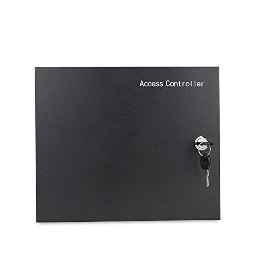 MENGQI-CONTROL 4 Doors Access Control System Core Control Components Metal 5A 110V-240V Power Supply Box and 4 Doors TCP/IP Access Control Panel Wiegand Controller,Computer Based Software,Remote Open