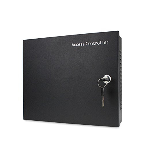 MENGQI-CONTROL 4 Doors Access Control System Core Control Components Metal 5A 110V-240V Power Supply Box and 4 Doors TCP/IP Access Control Panel Wiegand Controller,Computer Based Software,Remote Open